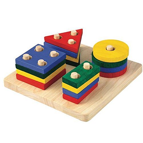 Geometric Wooden Sorting Board