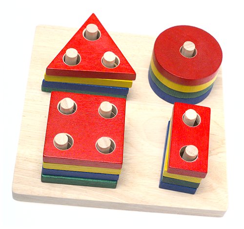 Geometric Wooden Sorting Board