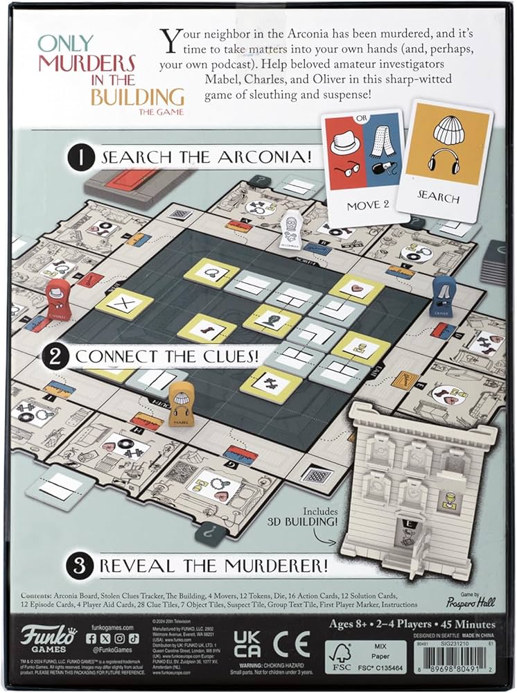 ONLY MURDERS IN THE BUILDING Board Game