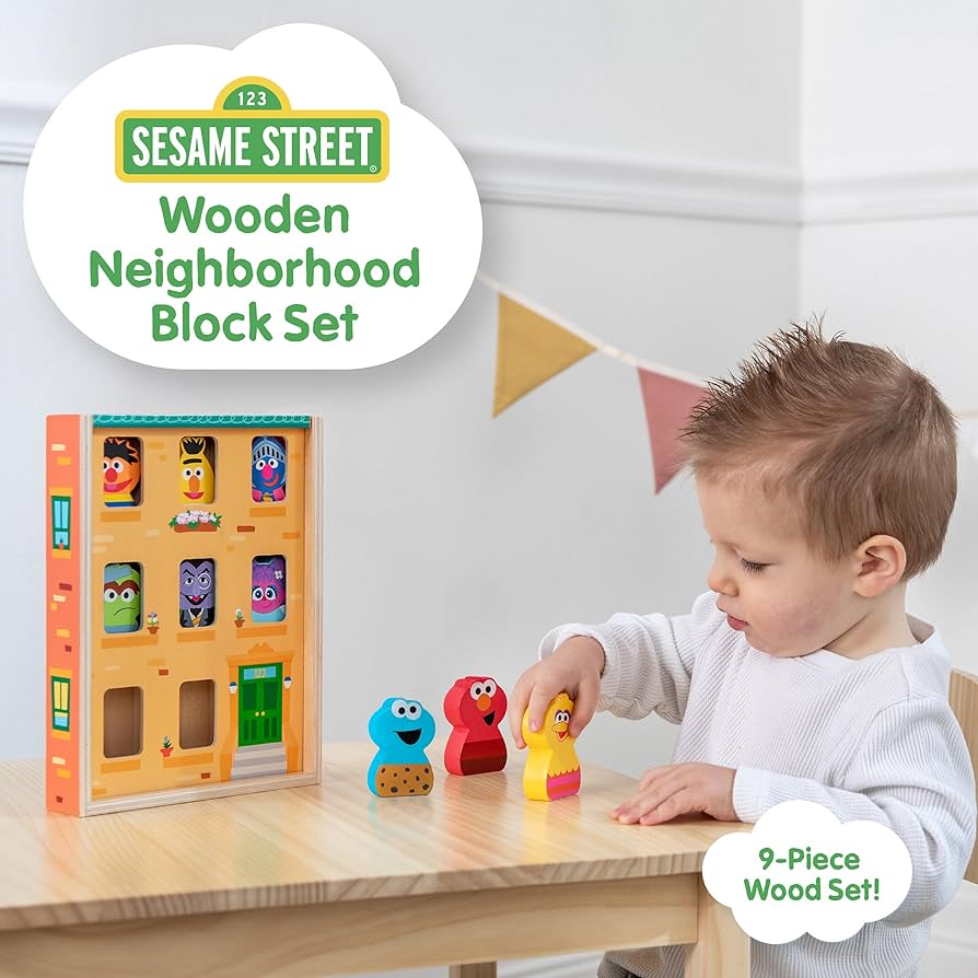 SESAME STREETWOODEN NEIGHBORHOOD SET