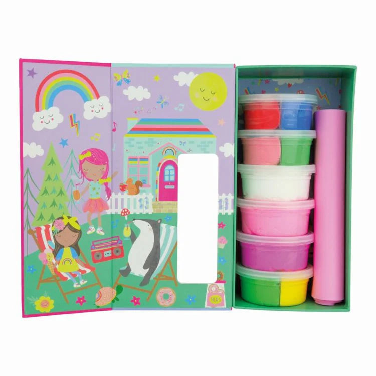 RAINBOW CLAY PLAY FAIRY ART SET FLOSS AND ROCK