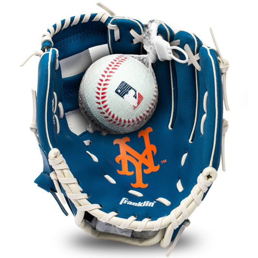 METS TEAM GLOVE AND BALL SET