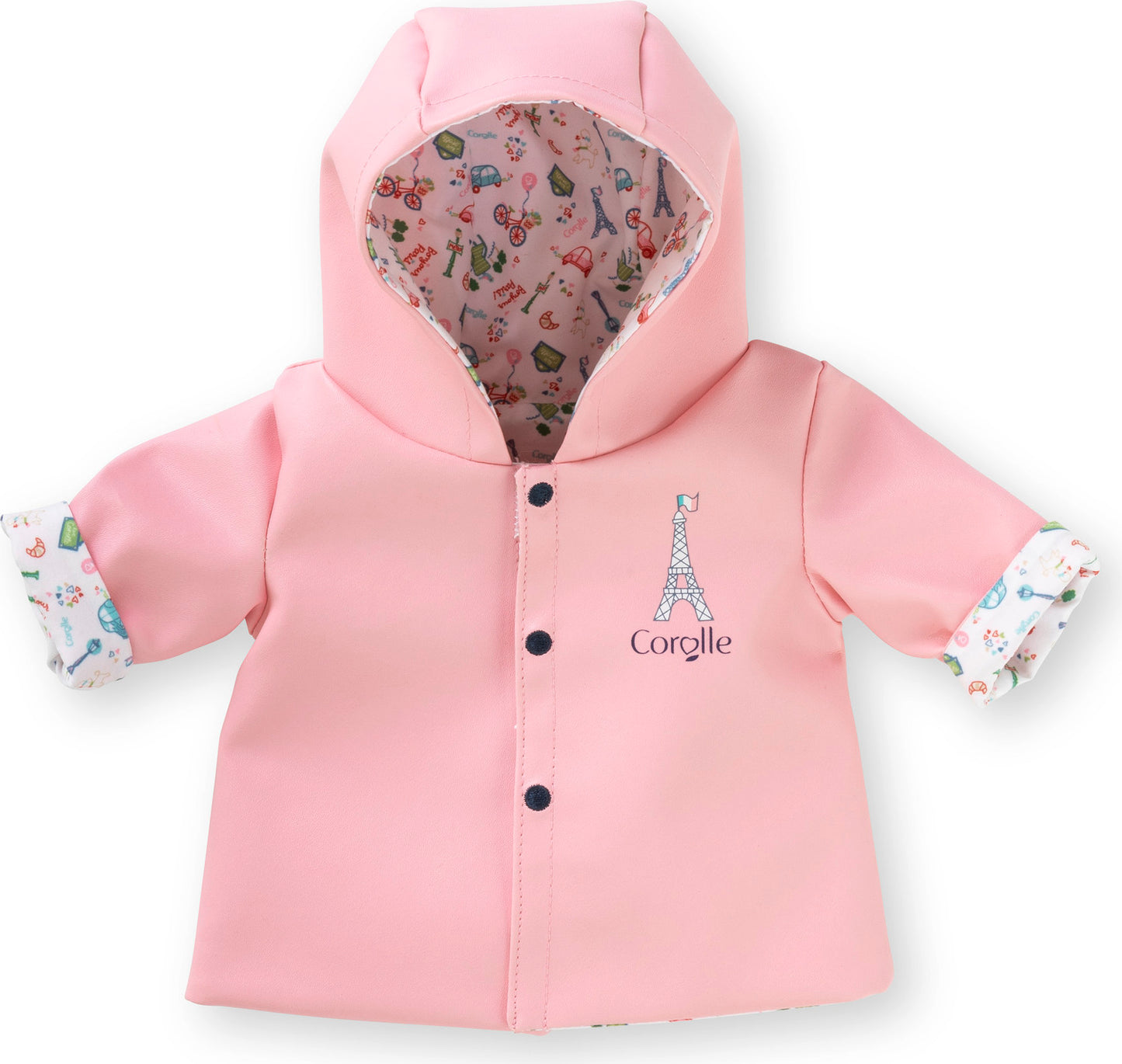 14" Reversible Rain Coat - Weekend in Paris