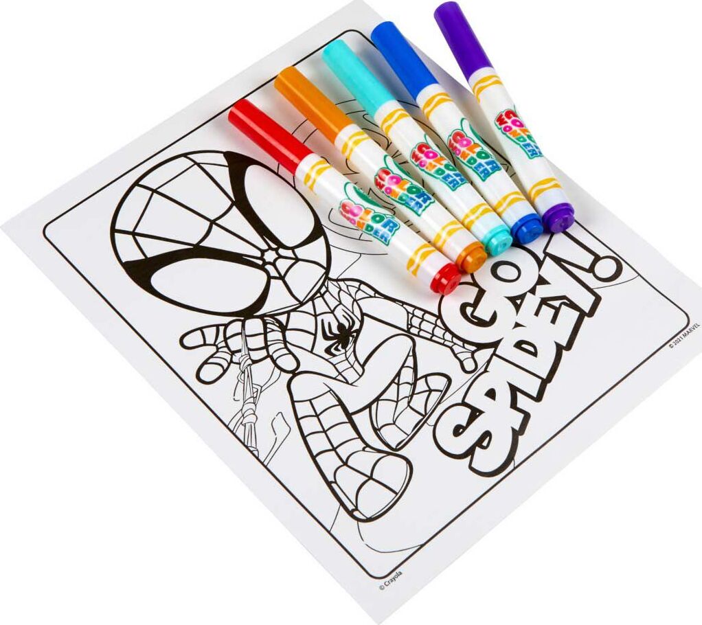 Color Wonder Coloring Pad & Markers, Spidey and his Amazing Friends