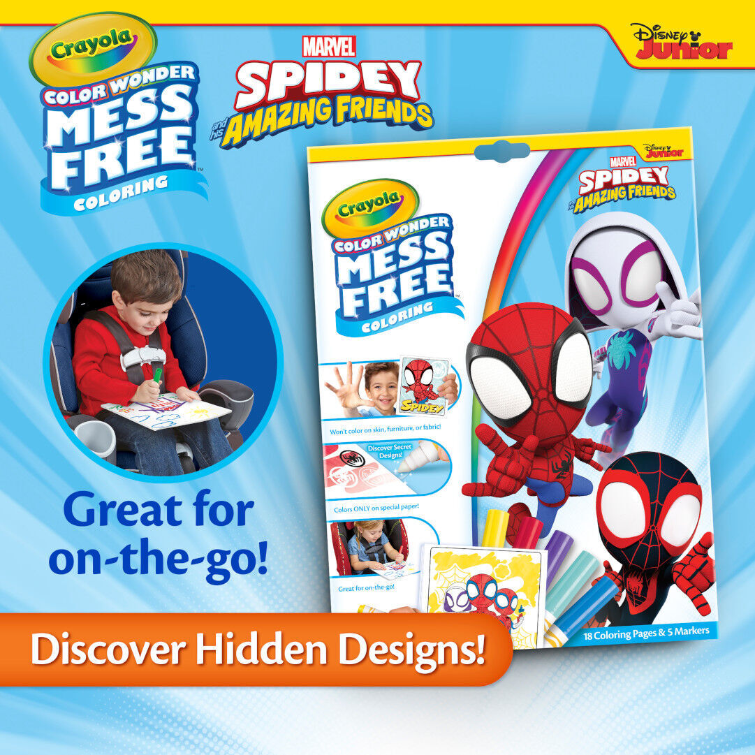 Color Wonder Coloring Pad & Markers, Spidey and his Amazing Friends