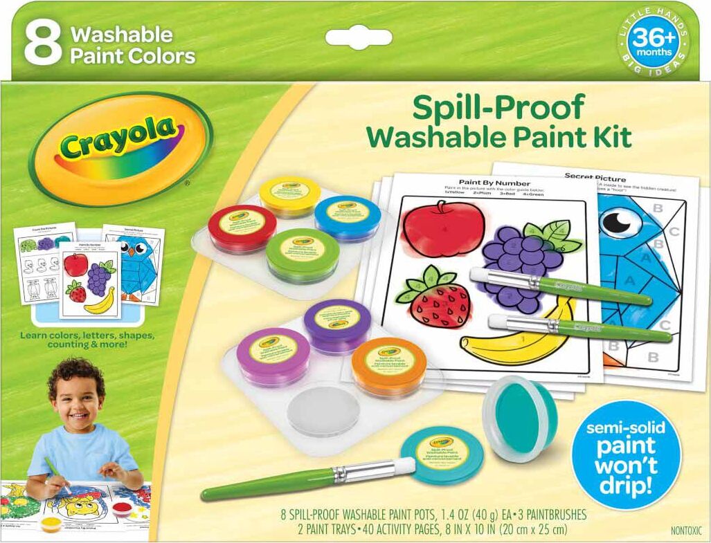 Spill-Proof Paint Activity Kit