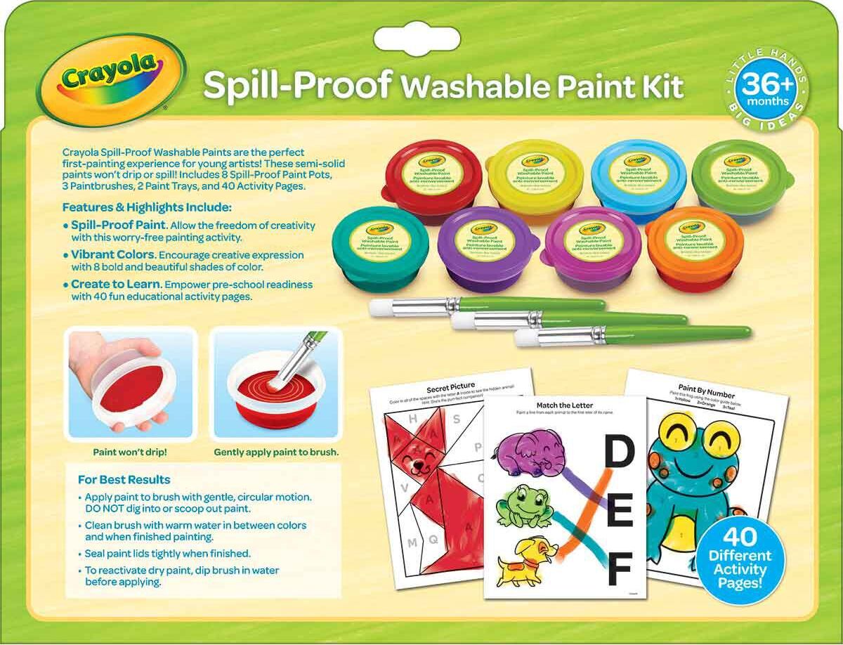 Spill-Proof Paint Activity Kit