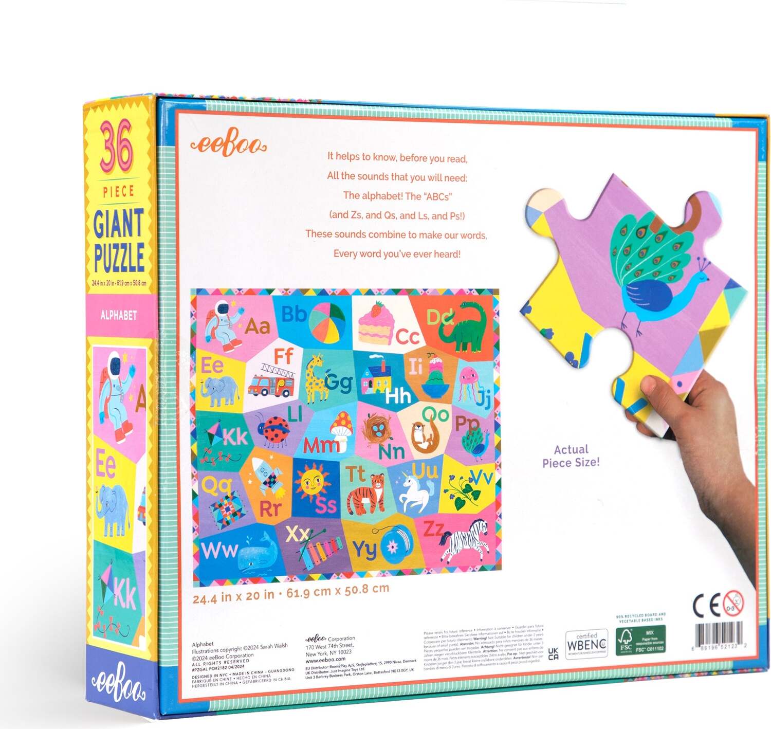 Alphabet (36 piece giant puzzles)