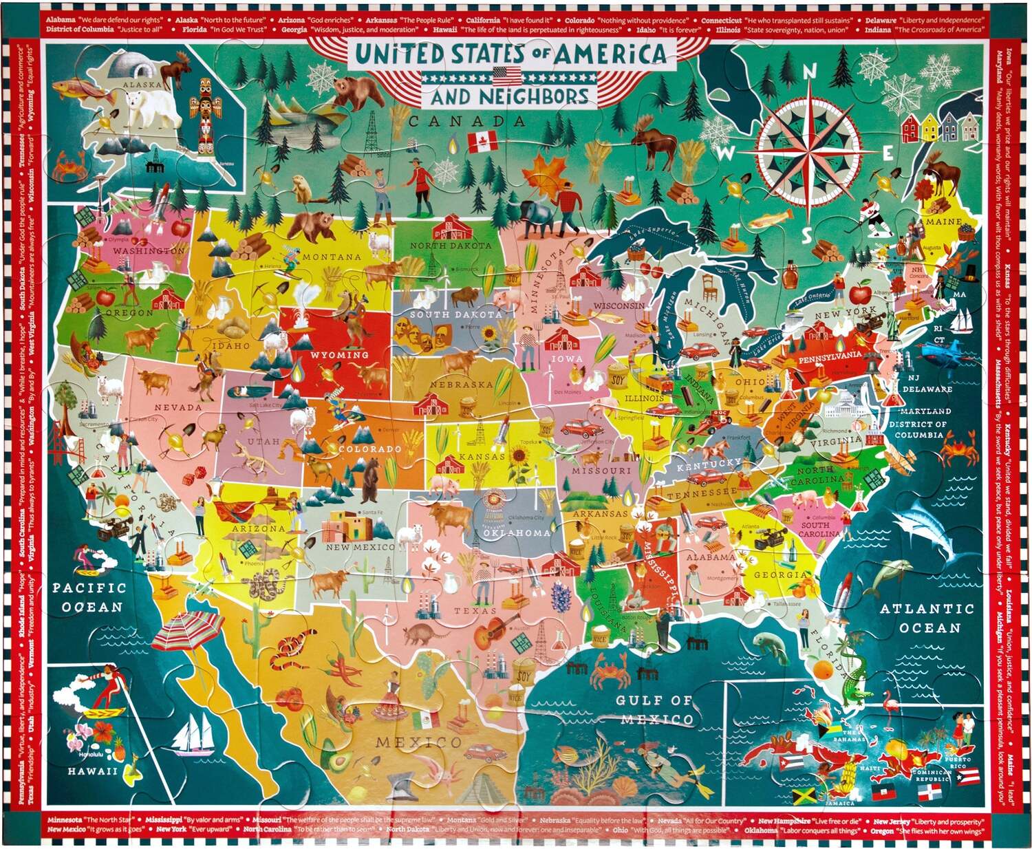 USA (48 piece giant puzzles)