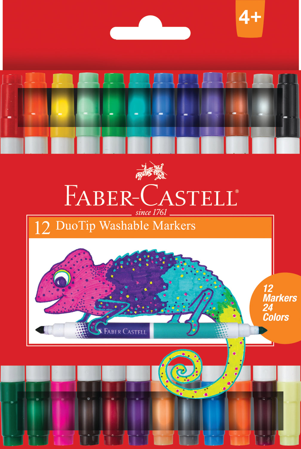 12 CT Duo TIP Washable Markers (24 Colors Total)