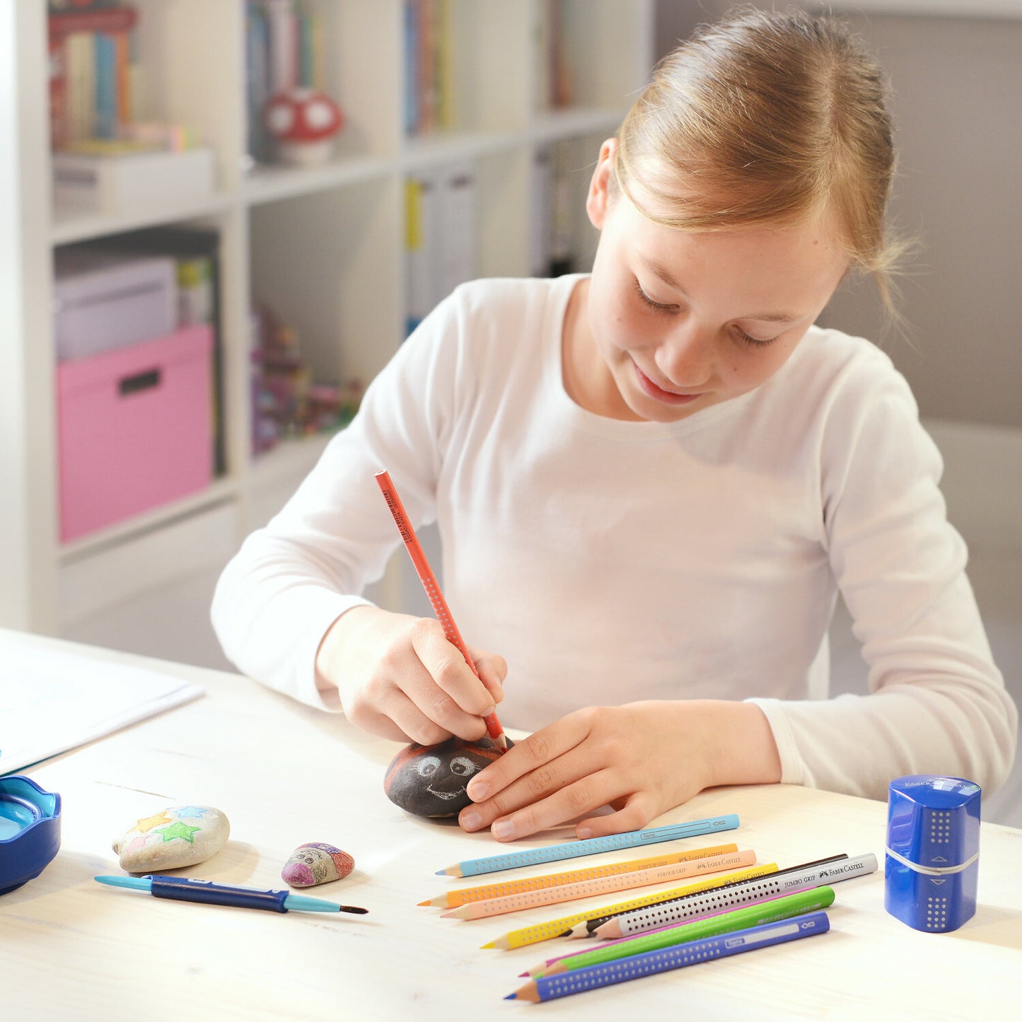 Single Grip Trio Pencil Sharpener, Blister
