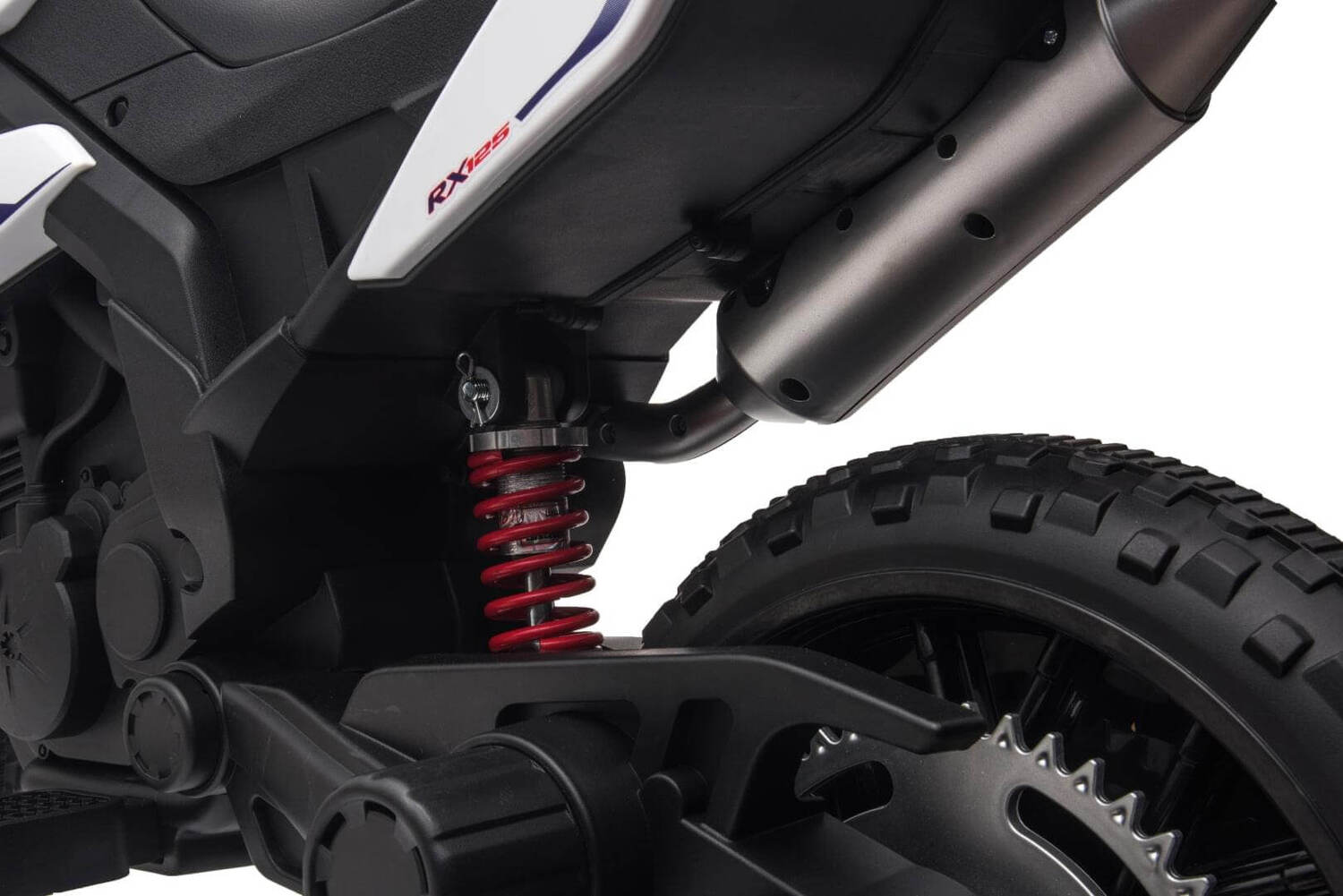 12V Aprilia Motorcycle 1 Seater Ride-on (White)