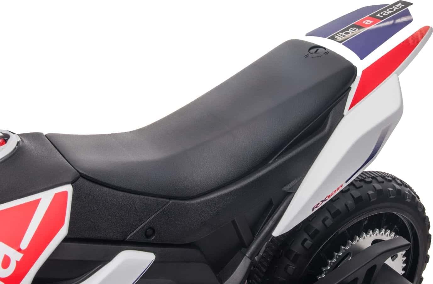 12V Aprilia Motorcycle 1 Seater Ride-on (White)