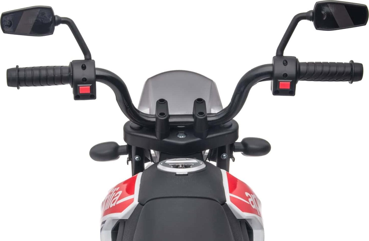 12V Aprilia Motorcycle 1 Seater Ride-on (White)