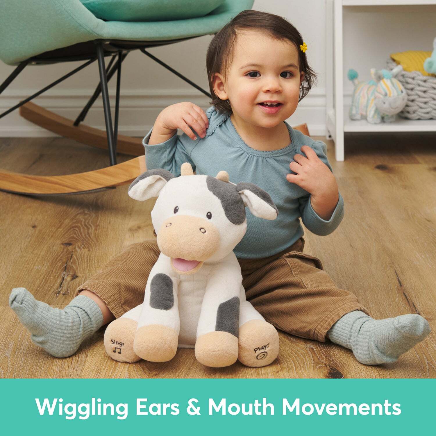 Animated Buttermilk The Cow, 12 In