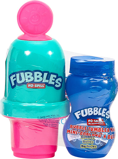 Little Kids Fubbles No-Spill Bubble Tumbler Minis includes 2 Fl. Oz.