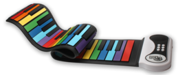 Roll Up Piano Rainbow Style