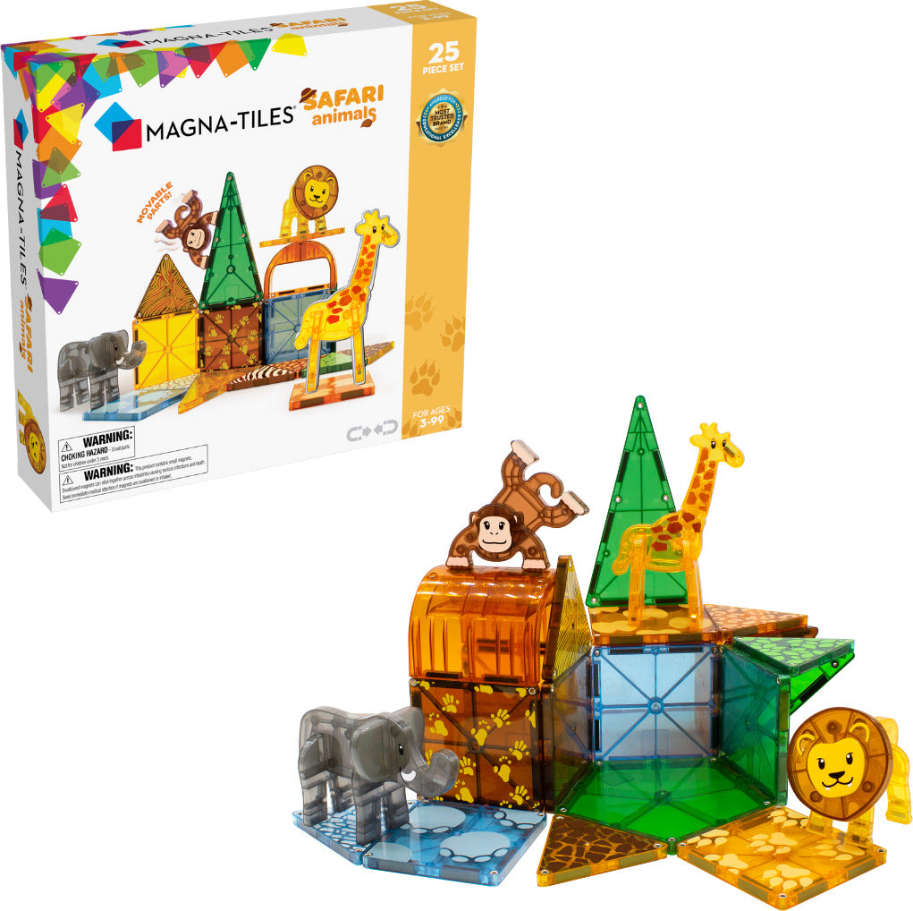 Magna-Tiles Safari Animals 25-Piece Set Magnatiles