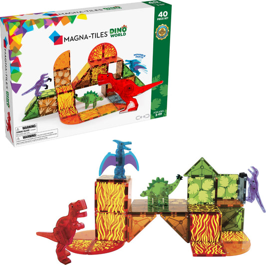 Magna-Tiles Dino World (40 Piece Set) Magnatiles