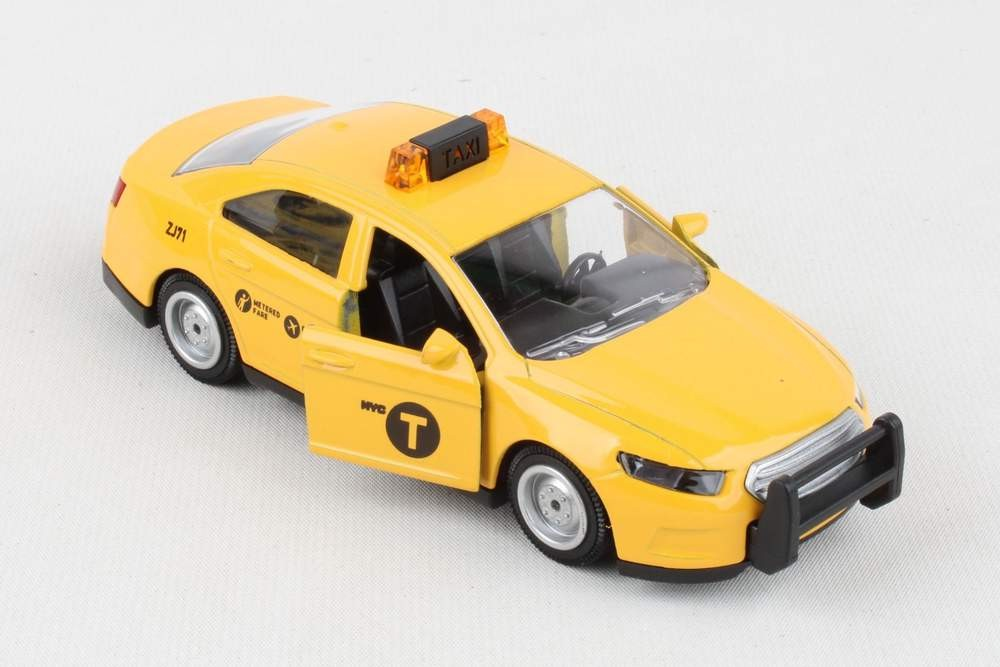 die cast yellow taxi cab