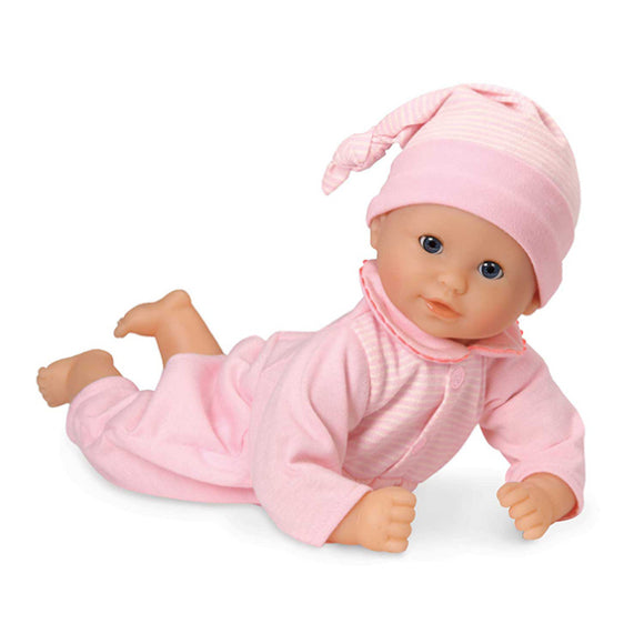 Baby doll in pink pajama outfit