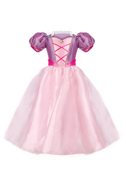 RAPUNZEL DRESS (SIZE 5-6) ONCE UPON A PRINCESS