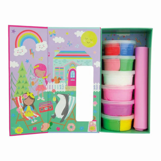RAINBOW CLAY PLAY FAIRY ART SET FLOSS AND ROCK
