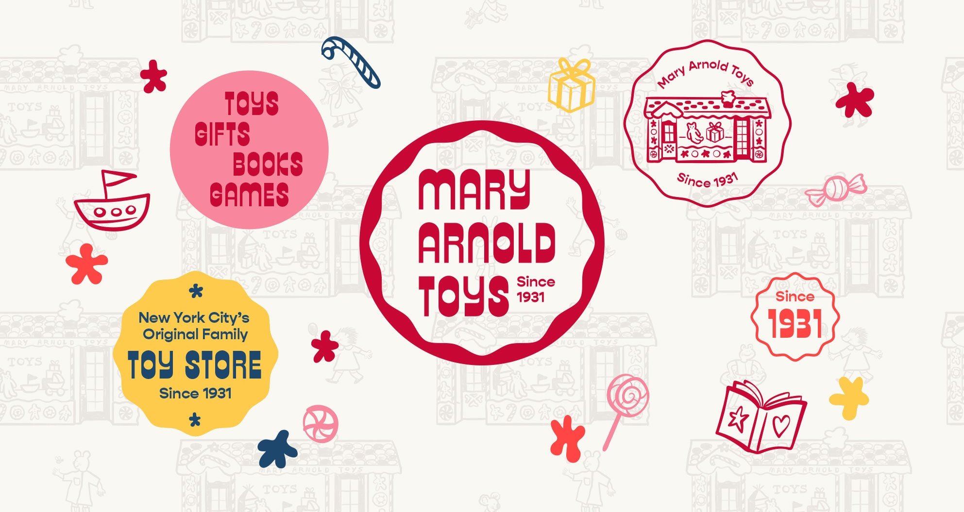 Mary Arnold Toys - since 1931 - TOYS, GIFTS, BOOKS, GAMES. New York City's Original Family TOY STORE Since 1931. 