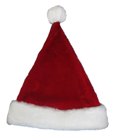 17" Plush Santa Hat