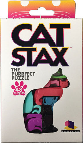white & colorful cat packaging
