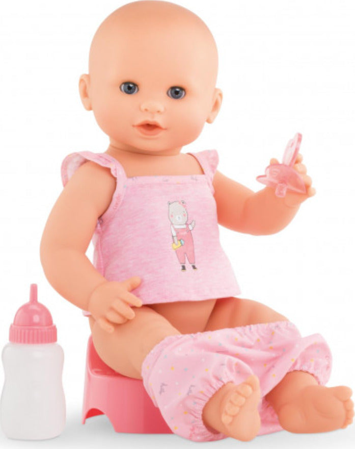 Emma Drink-And-Wet Bath Baby - Corolle
doll sitting on potty