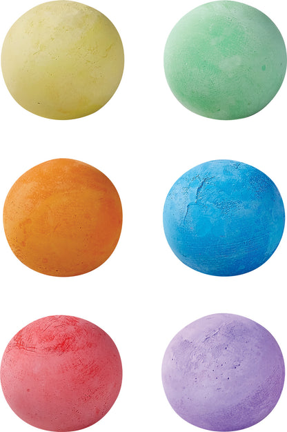 variable different color chalks for sidewalks