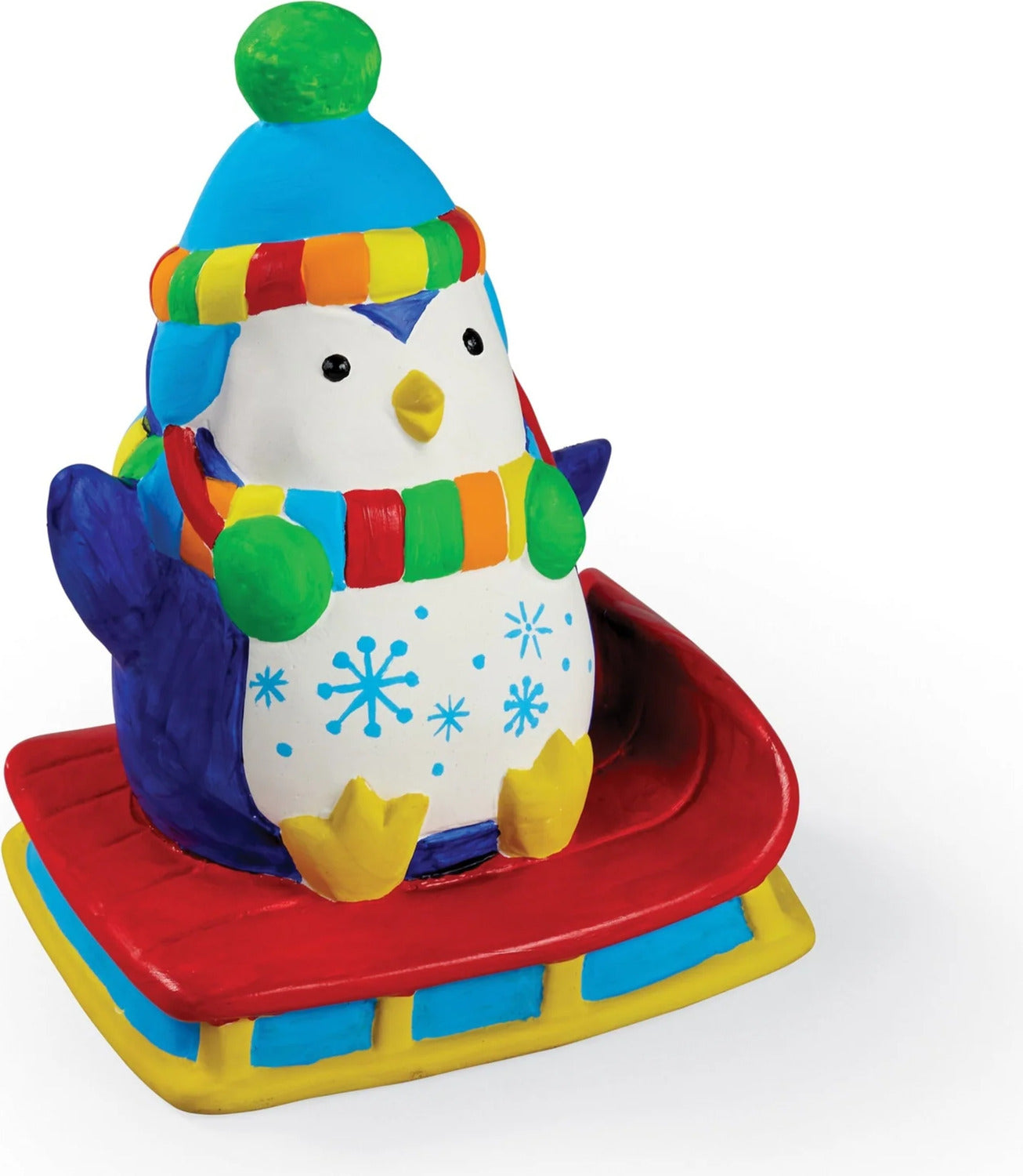 ceramic penguin you can paint colorful