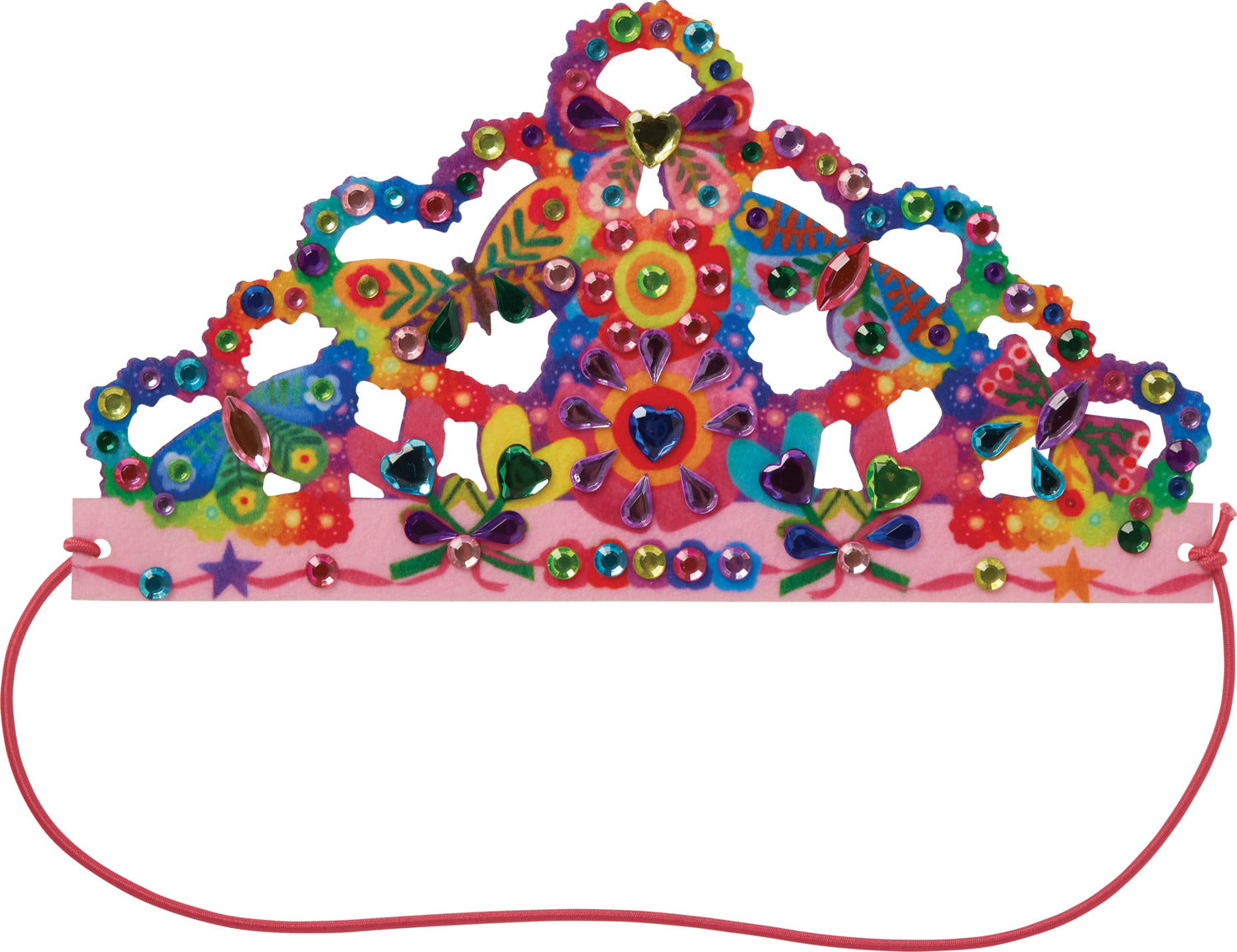 flowers jeweled crown
