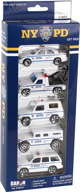 Nypd 5 Piece Vehicle Gift Set