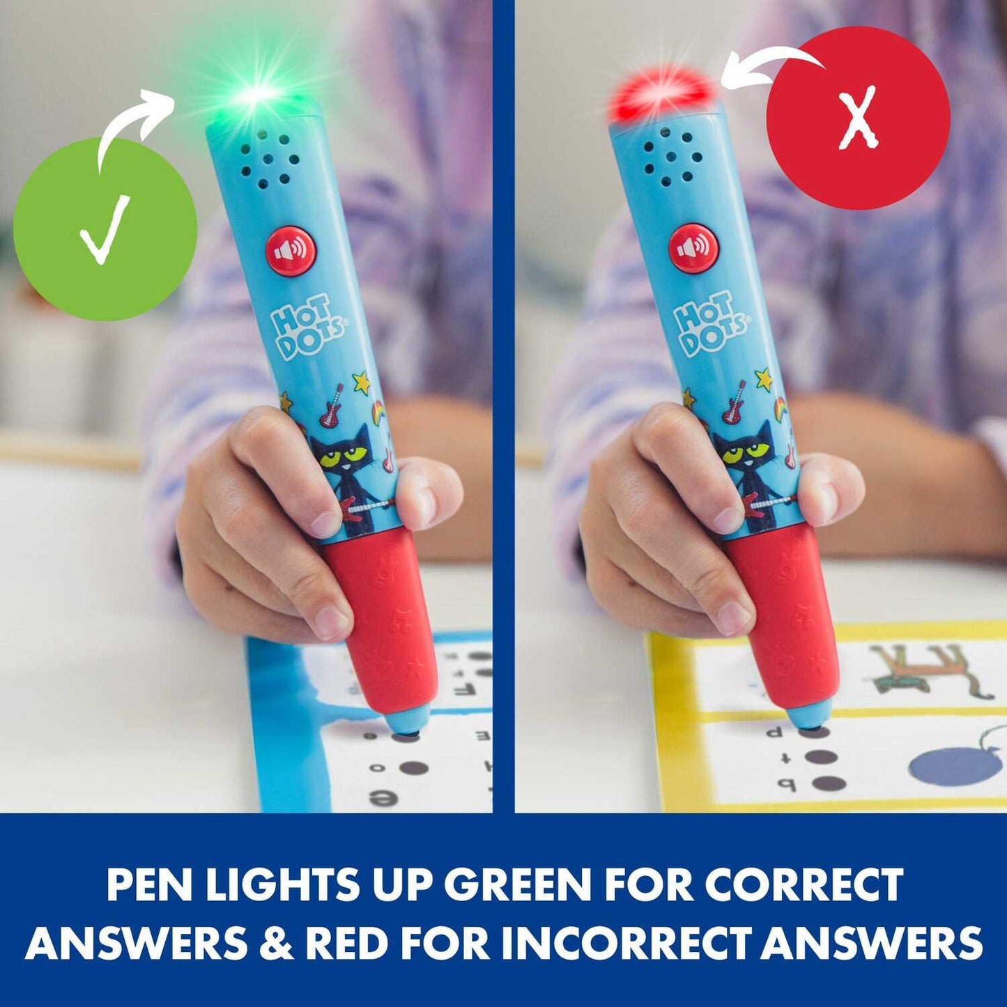 Hot Dots Pete the Cat Preschool Reading and Math