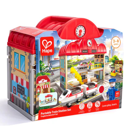PORTABLE TRAIN STATION SET