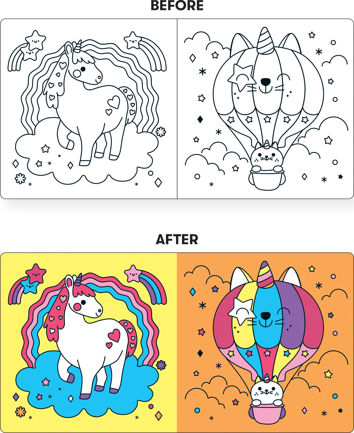 Unicorn Dreams Color Magic Bath Book