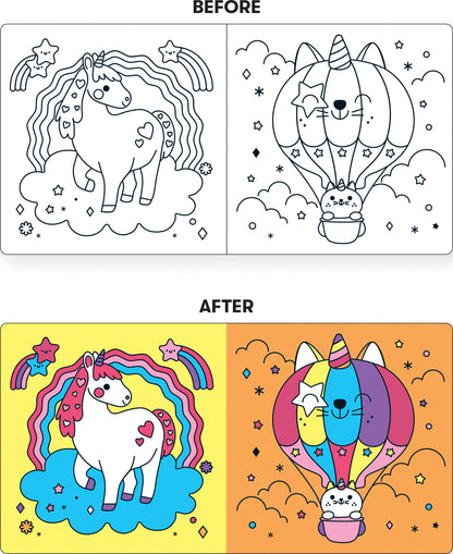 Unicorn Dreams Color Magic Bath Book
