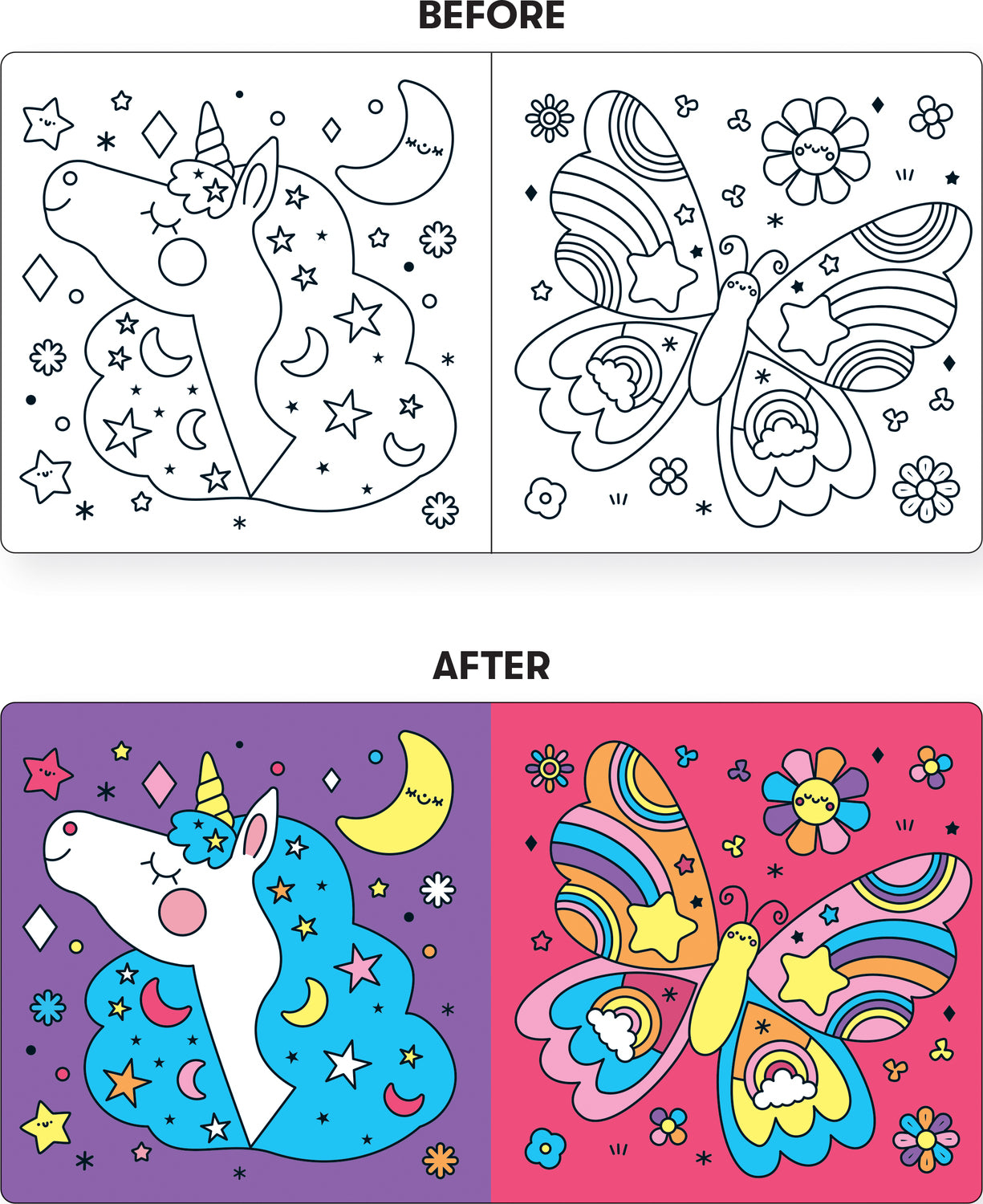 Unicorn Dreams Color Magic Bath Book