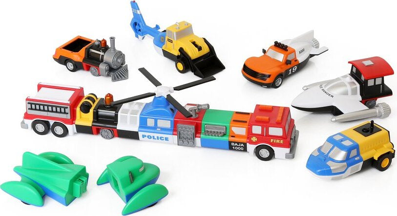 Magnetic Mix or Match Vehicles - Deluxe  Set 2