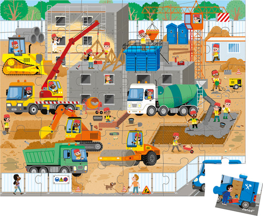 Puzzle - Construction Site - 36 Pcs