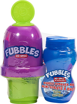 Little Kids Fubbles No-Spill Bubble Tumbler Minis includes 2 Fl.  Oz.