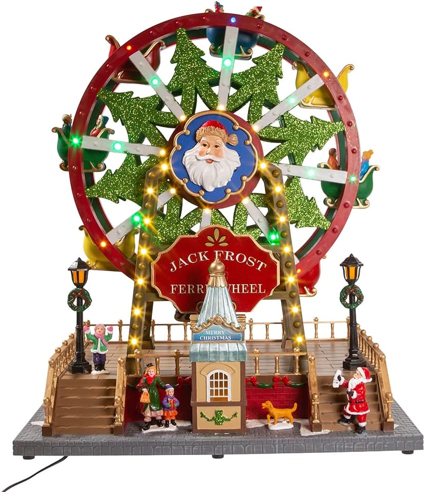 13" Lited Musical Ferris Wheel