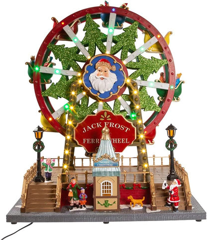 13" Lited Musical Ferris Wheel