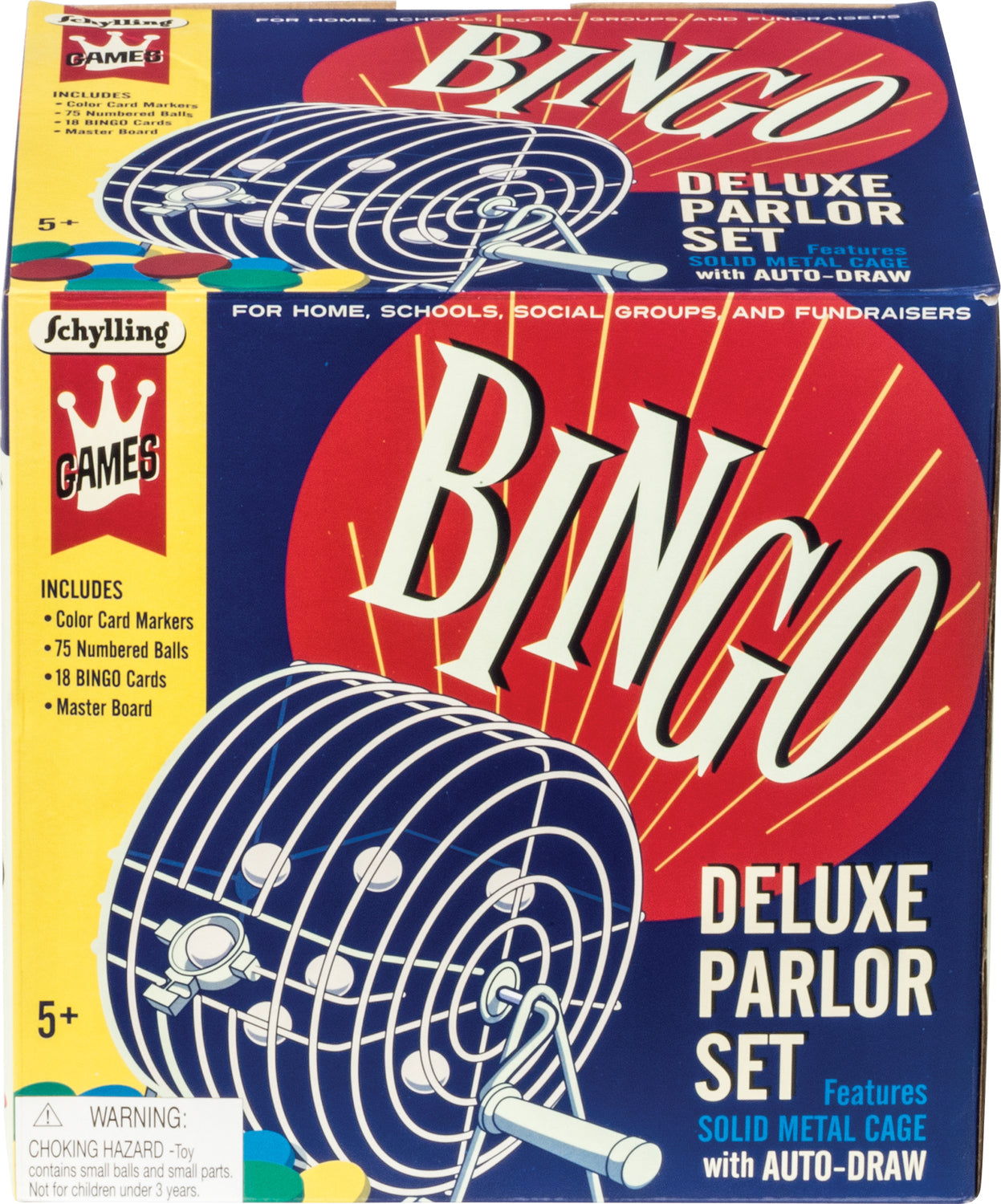 Bingo Deluxe Parlor Set packaging with Schylling Games branding