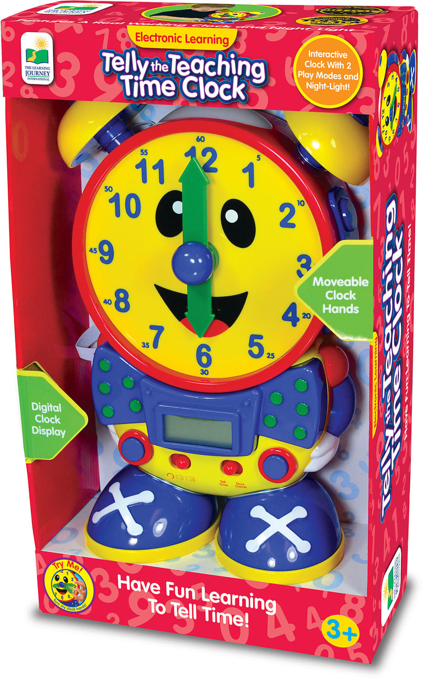 Telly The Teaching Time Clock (PRIMARY COLOR DESIGN) – Mary Arnold Toys NYC