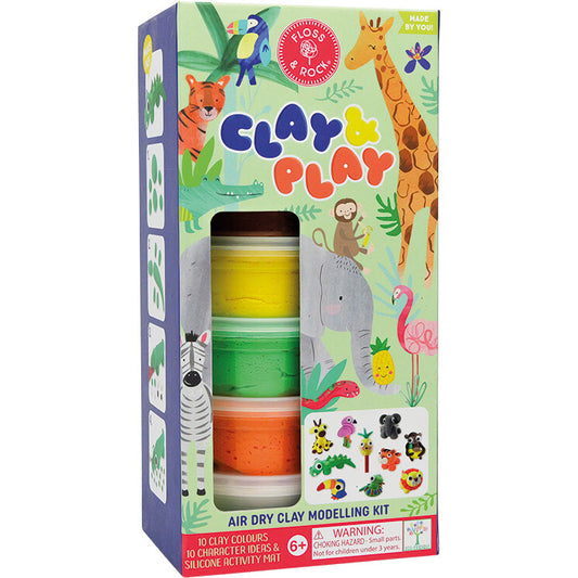 JUNGLE CLAY AND PLAY FLOSS AND ROCK