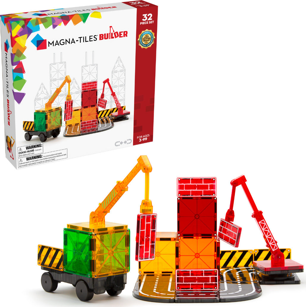 Magna-Tiles Builder 32 Piece Set Construction Magnatiles