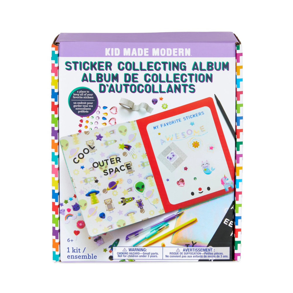 Kid Made Modern Sticker Collecting Album - Mary Arnold Toys